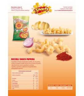 RICCIOLI SNACK PAPRIKA 200 GR